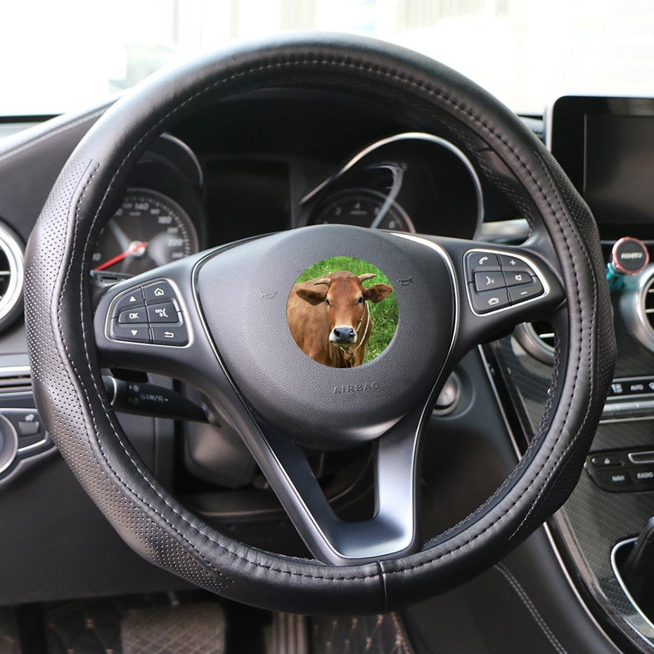 Leather Steering Wheel Cover
