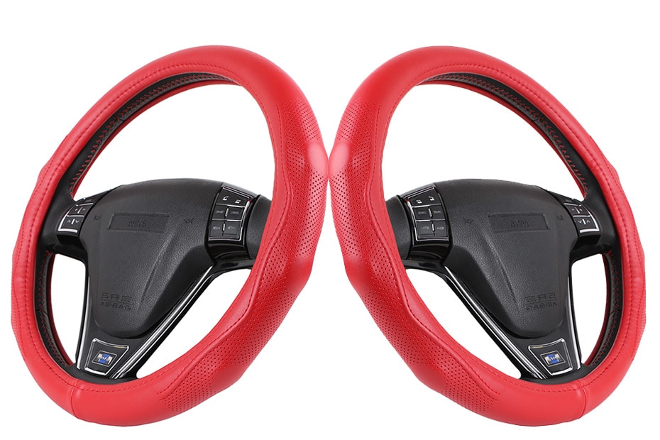 Leather Steering Wheel Cover