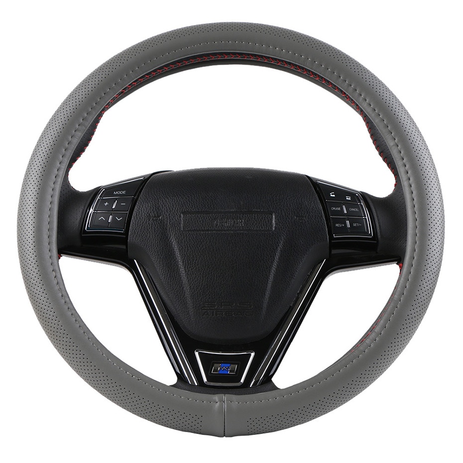 Leather Steering Wheel Cover